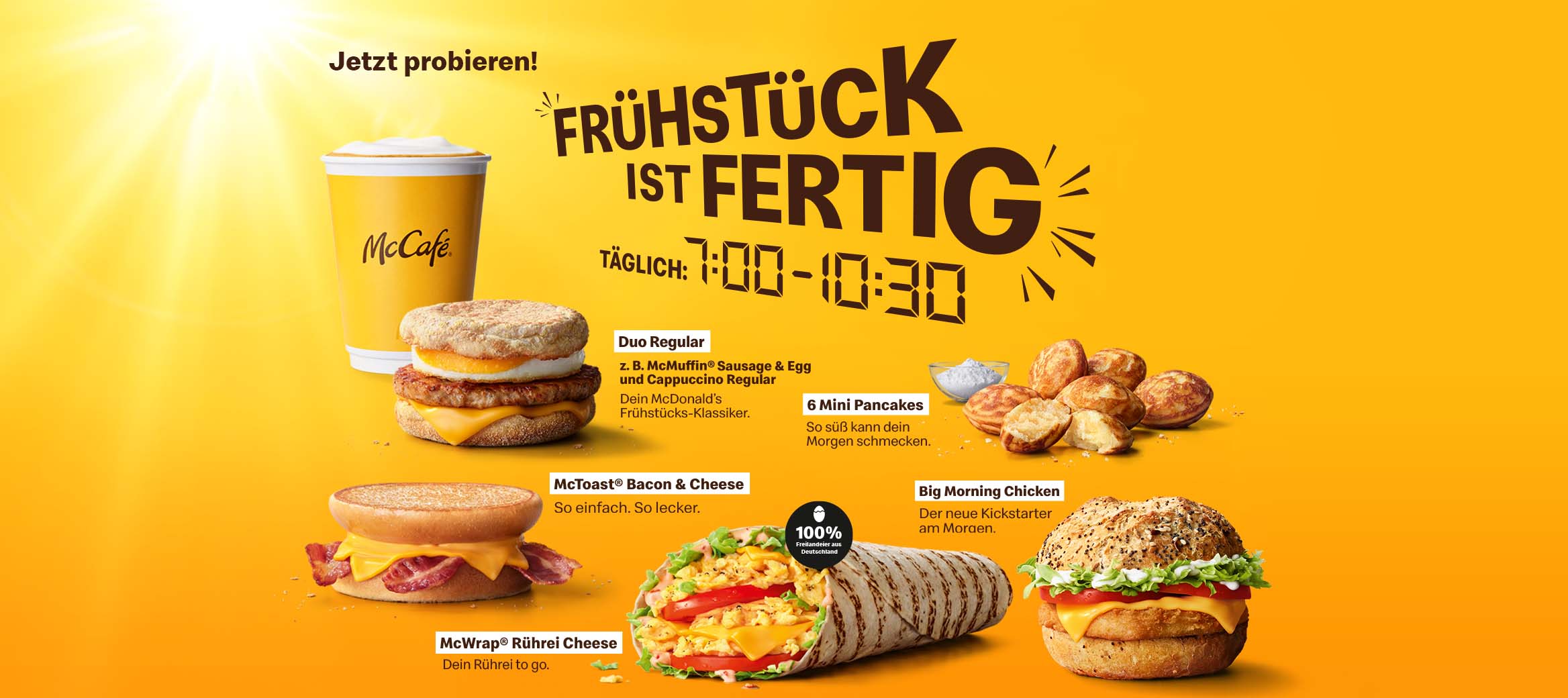Frühstück ist fertig