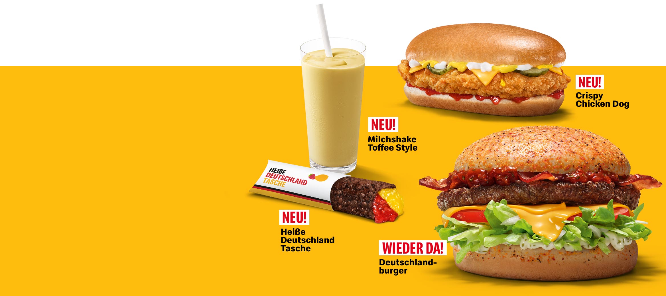 Deutschland Burger und neue Getränke CI